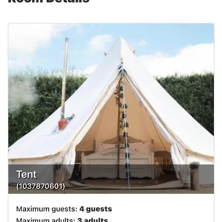 Luxury tent Roe Deer Meadow At Carr House Farm